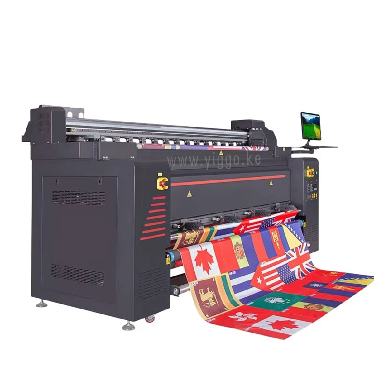 2 Meters Dye Sublimation Printer With 4pcs Epson I3200 A1 Print Heads 4