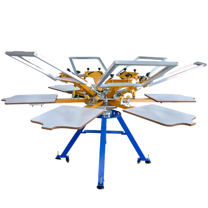 6 Colors 6 Stations Screen Printer. 2