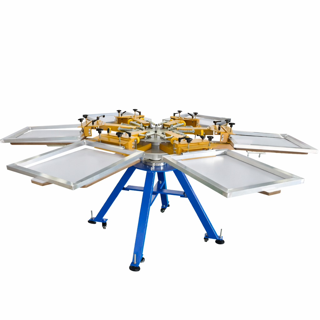 6 Colors 6 Stations Screen Printer. 5